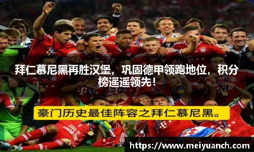 拜仁慕尼黑再胜汉堡，巩固德甲领跑地位，积分榜遥遥领先！